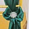 10 Pieces Hunter Green or Holly Green Satin Chair Sashes for Holiday and Wedding Decorations 8x108 inches